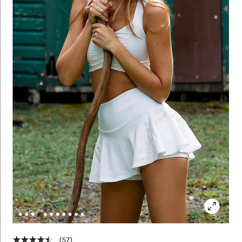its a cute tennis skirt that has shorts built in. In great shape! color white